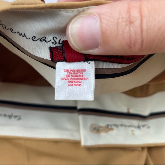 Anthropologie Tapemeasure Solid Tan Brown Capri Pants Women Size 10 - Picture 5 of 6